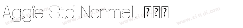 Aggie Std Normal字体转换